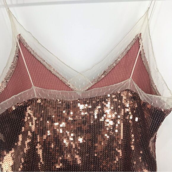 Intimately Free People Rose Gold Sequin Party Tank - Picture 7 of 11